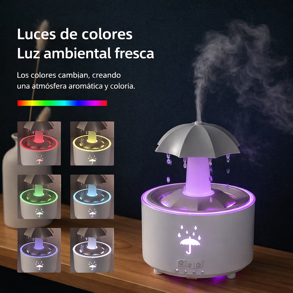 HUMIFICADOR CON FUENTE TIPO SOMBRILLA