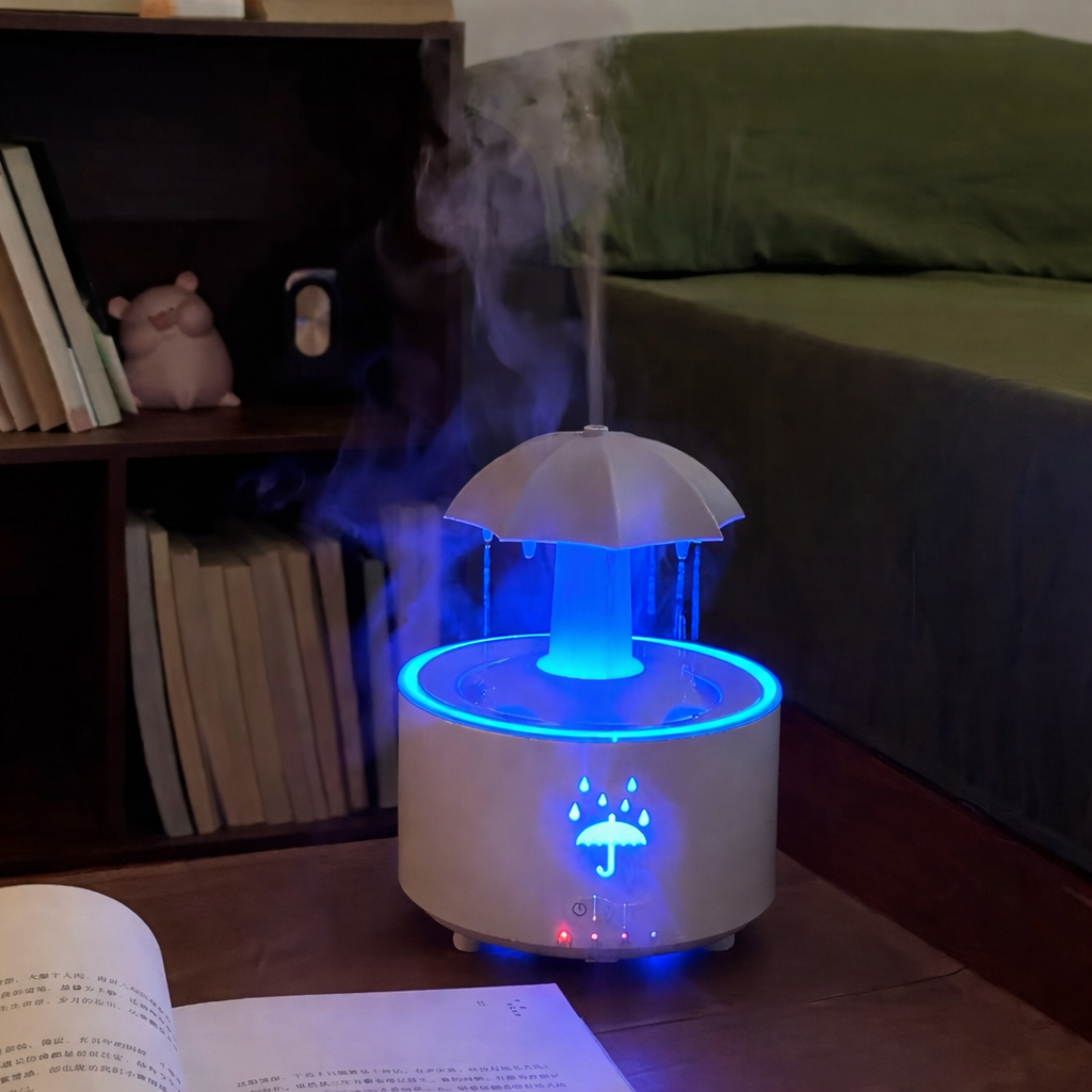 HUMIFICADOR CON FUENTE TIPO SOMBRILLA