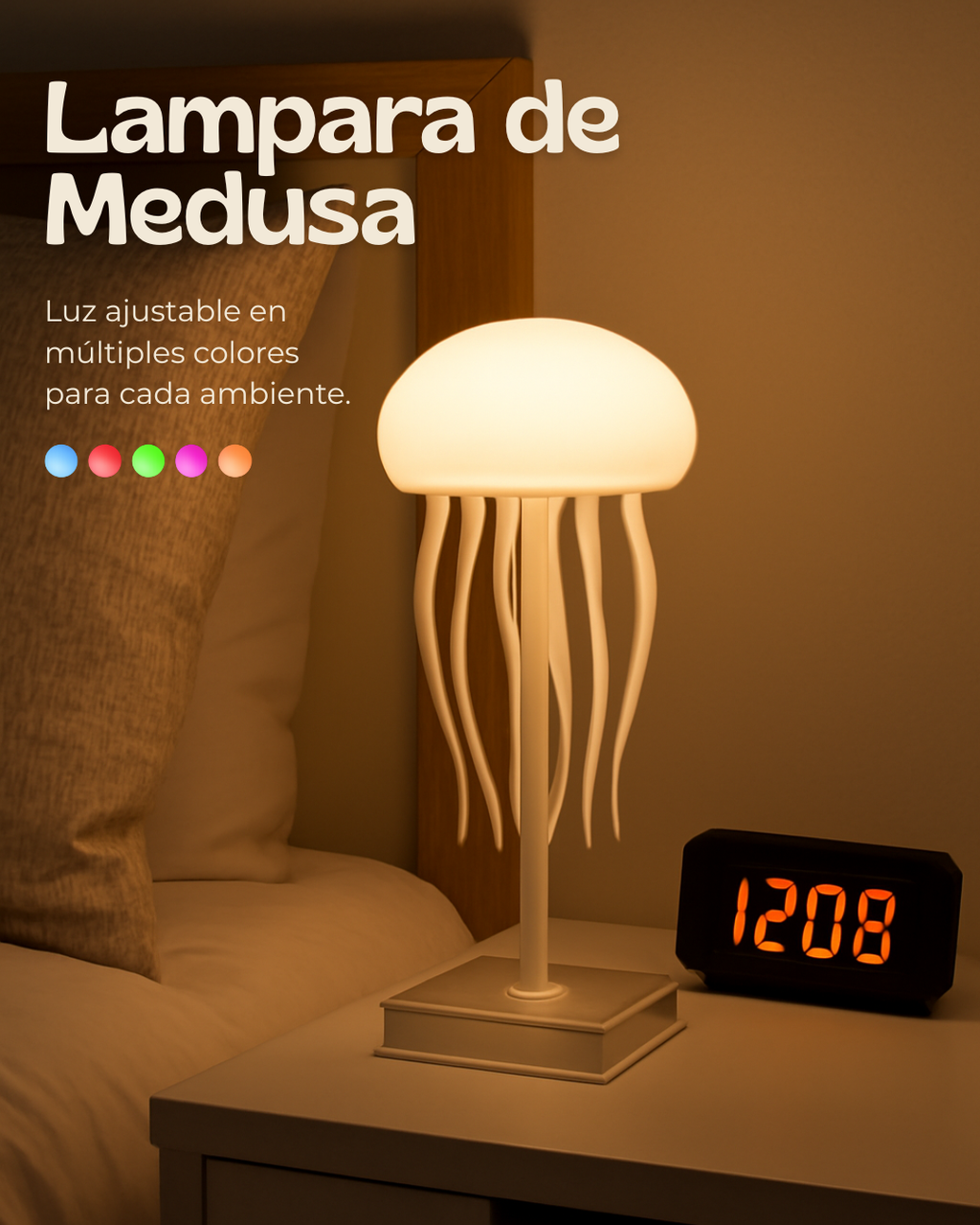 Lampara Mudusa Con Movimiento