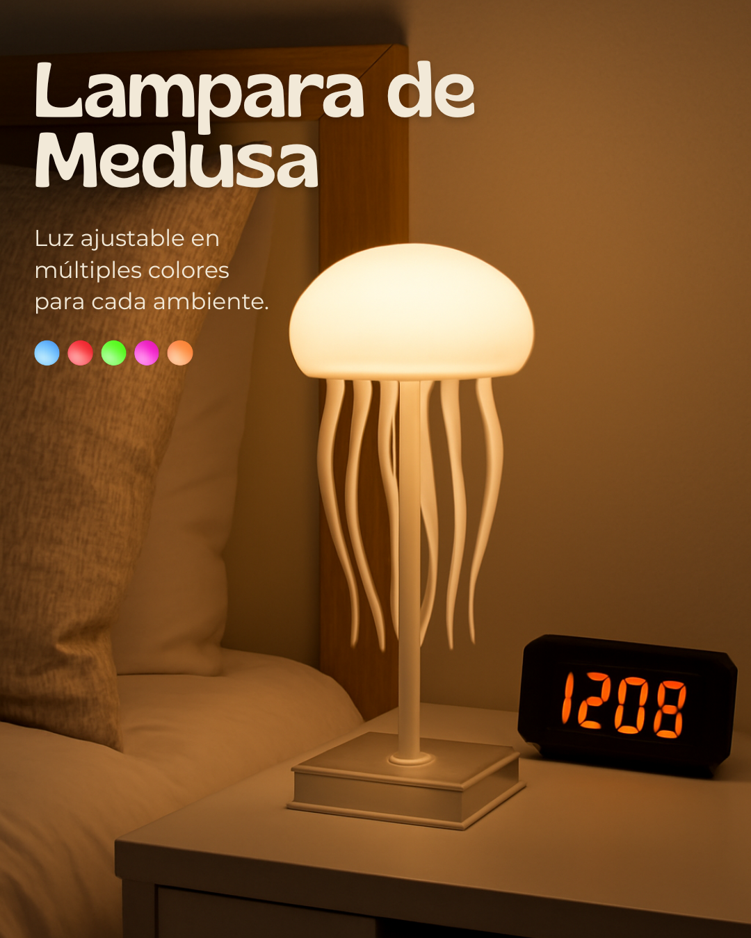 Lampara Mudusa Con Movimiento