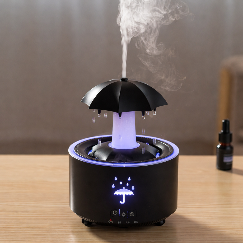 HUMIFICADOR CON FUENTE TIPO SOMBRILLA