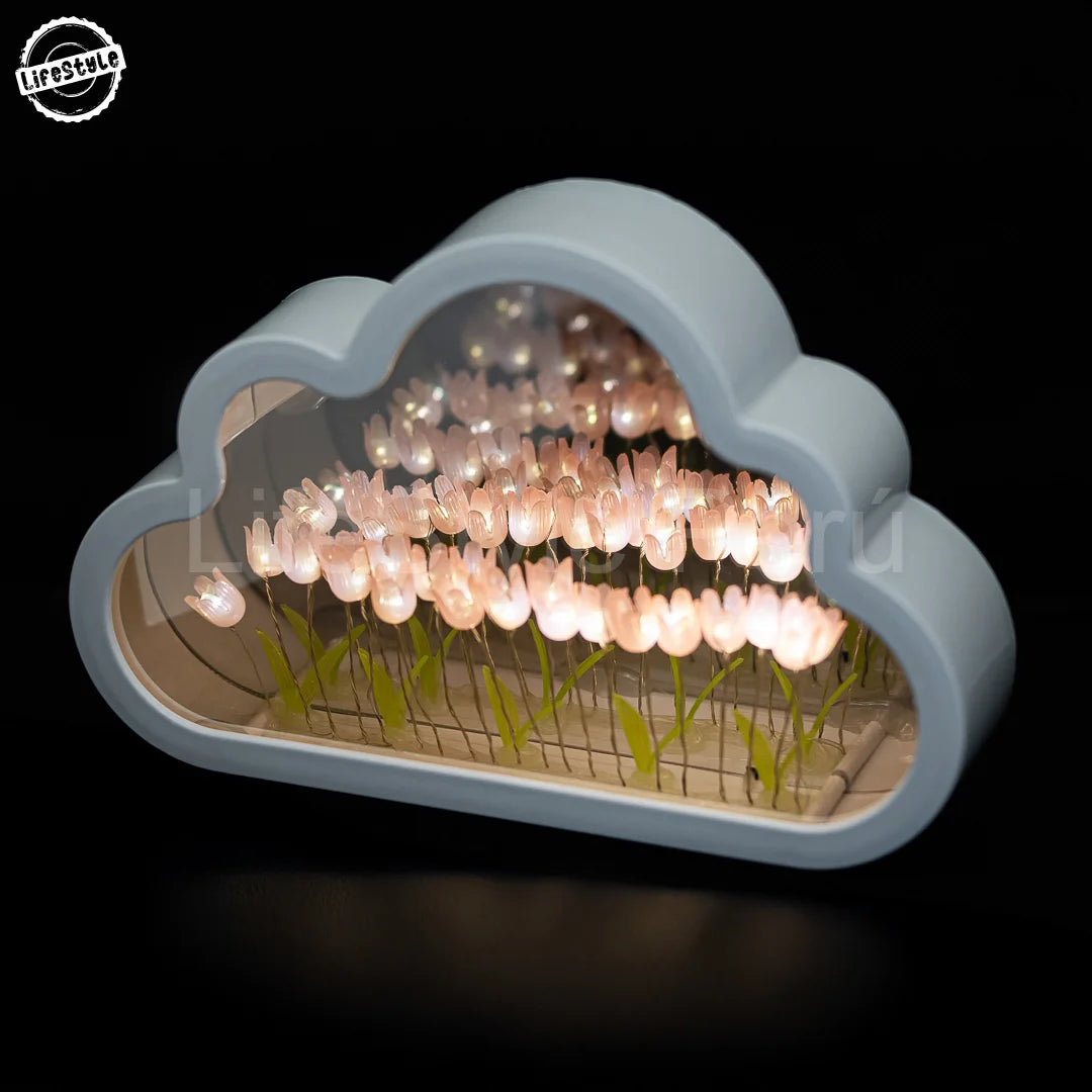 LAMPARA NUBE TULIPANES